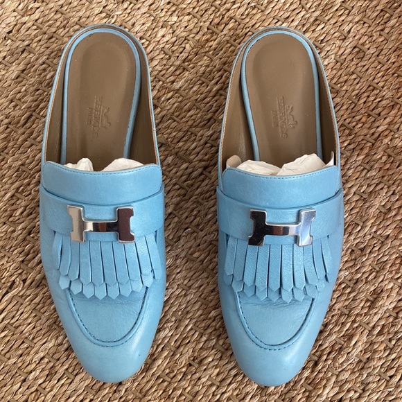 Authentic Hermes Rivoli Mules - Picture 3 of 9